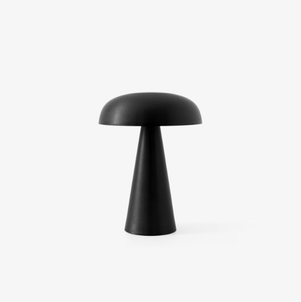 Nowoczesna lampa stołowa w czarnym kolorze