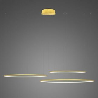 Złota lampa wisząca Shape No.3 - Φ80, 3000, ściemnialna