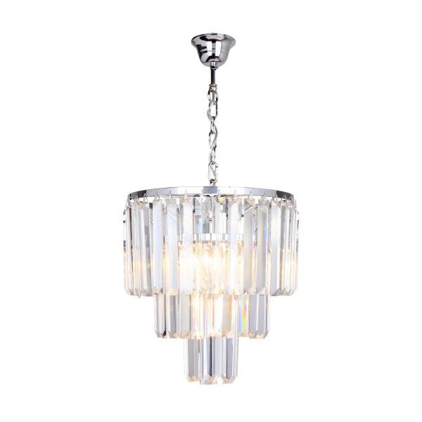 Lampa wisząca z dekoracyjnymi kryształami styl glamur