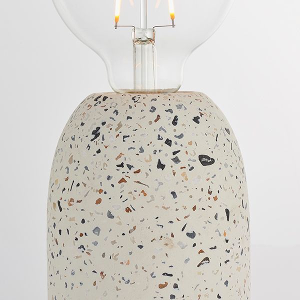 Dekoracyjna lampa stołowa Terrazzo - jasne lastryko - 3