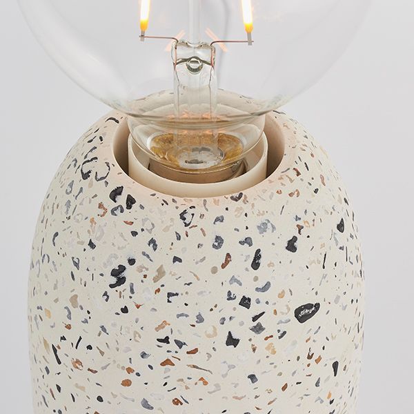 Dekoracyjna lampa stołowa Terrazzo - jasne lastryko - 2
