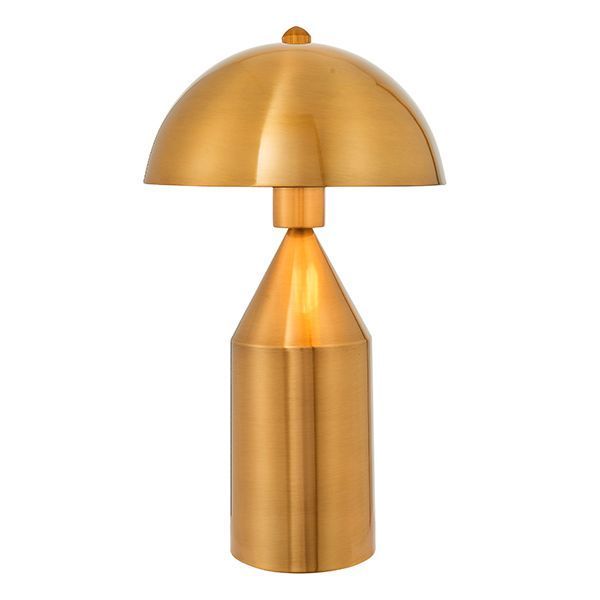 Elegancka lampa stołowa złota błyszcząca