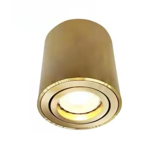 lampa sufitowa złota tuba