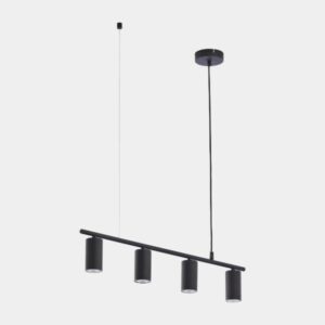 Lampa wisząca Logan - czarna, tuby