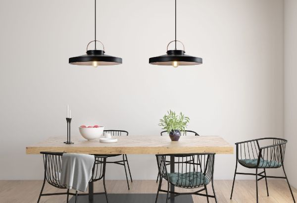 Lampy wiszące w stylu skandynawskim nad stół w