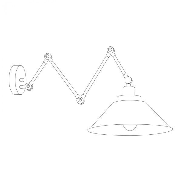 Lampa sufitowa loftowa czarna  / kinkiet Pantograph - regulowany - 3