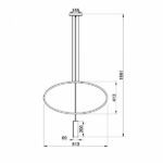 Nowoczesna lampa wisząca Rana 1 - owalna - 1