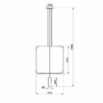 Minimalistyczna lampa wisząca Rana 1  - czarna - 1