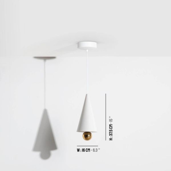 Lampa wisząca Cherry S - biała, LED - 1