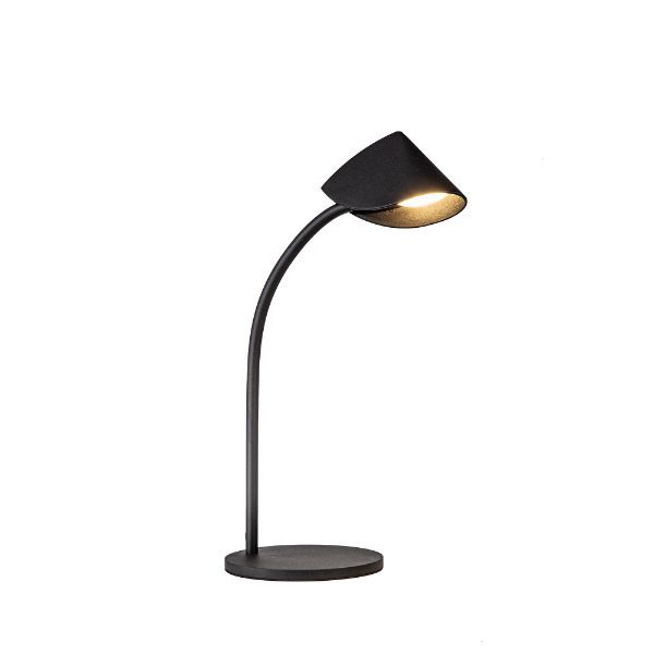 Czarna lampa stołowa Capuccina S - zintegrowany LED