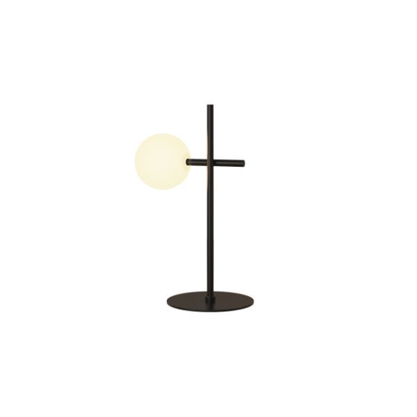 Lampa stołowa Cellar - czarna, szklana kula