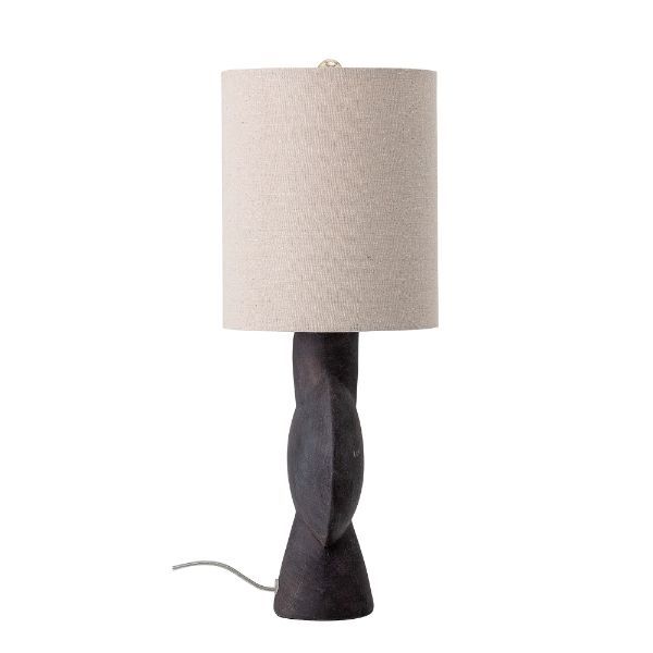 Dekoracyjna lampa stołowa z owalnym kloszem