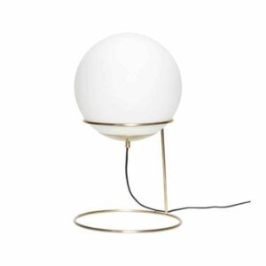 Lampa stołowa kula Balance - szklana, złota