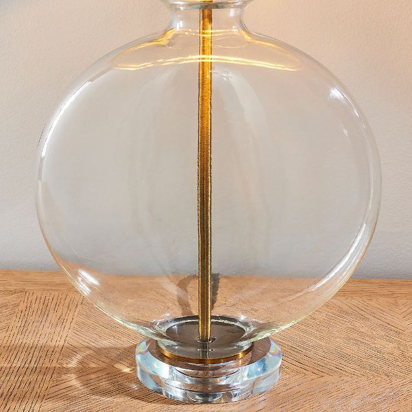 Szklana podstawa lampy stołowej
