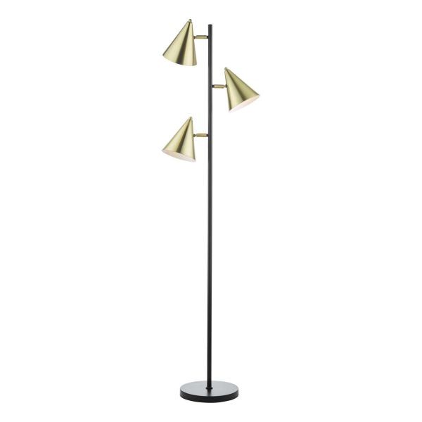 Lampa podłogowa Branco - stożkowe klosze