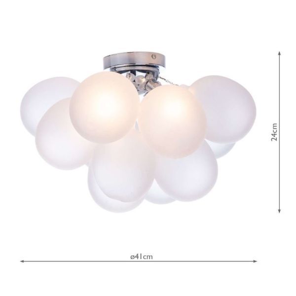 Lampa sufitowa Bubbles 4 - mleczne klosze - 1