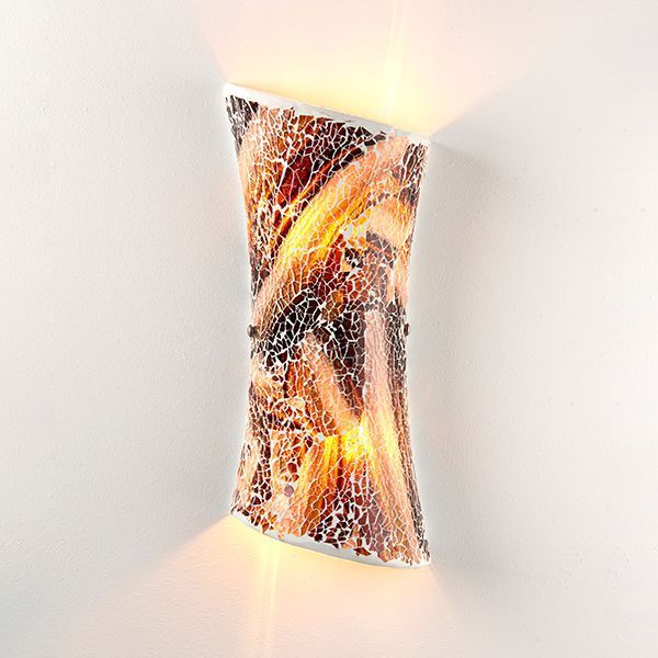 Kinkiet dekoracyjny świecący góra-dół z mozaiką