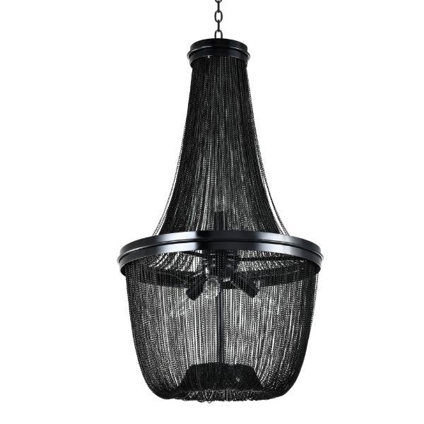 Lampa wisząca dekoracyjna w kolorze czarnym