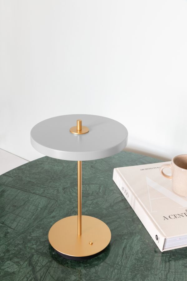 Lampa stołowa Asteria Move - bezprzewodowa, szara - 5