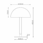 Lampa stołowa Ray - czarna, LED - 1