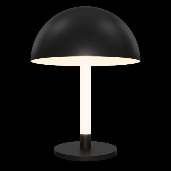 Stylowa czarna lampa stołowa