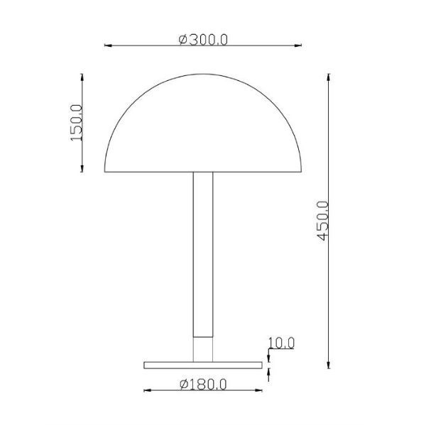 Lampa stołowa Ray - czarna, LED - 1