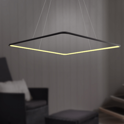 Czarna lampa wisząca Shape No. 1 - LED, 60cm, 4K