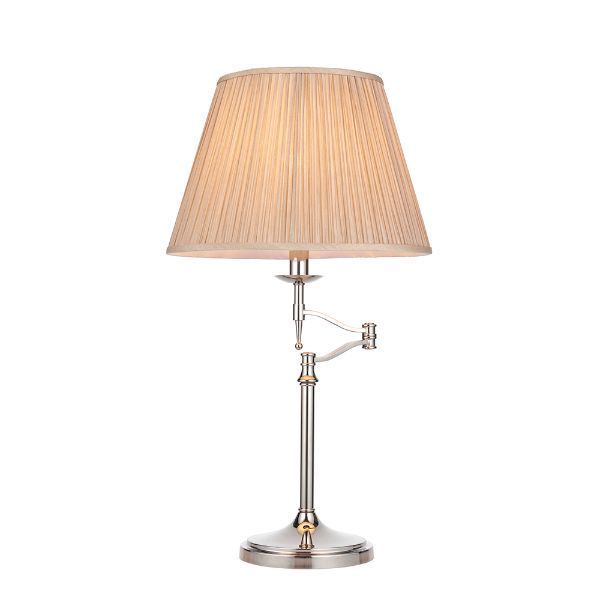 Lampa biurkowa w stylu klasycznym z regulowanym ramieniem