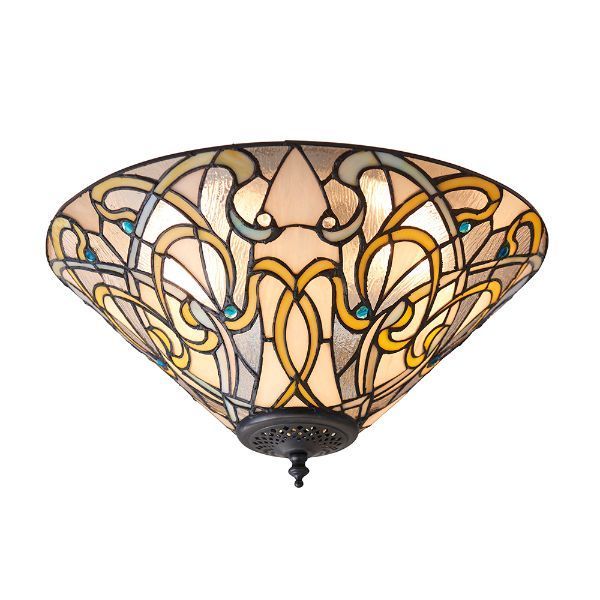 Lampa sufitowa kolorowa z klasycznym kloszem