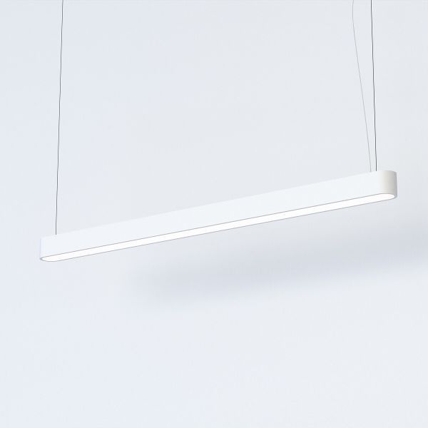 Biała lampa wisząca Soft Led - 125x6cm
