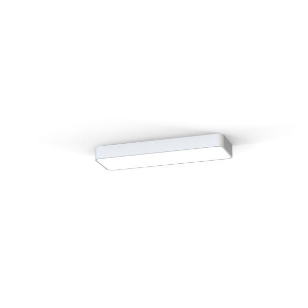 Podłużny plafon Soft Led - 63x20cm, biały