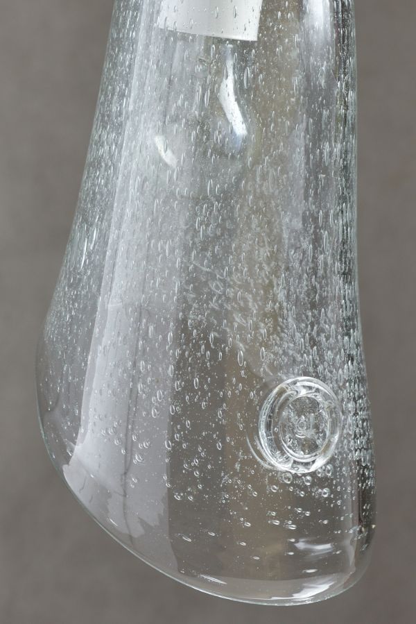 Szklany transparentny klosz lampy wiszącej