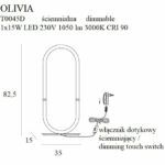 Ledowa lampa stołowa Olivia - złota - 1