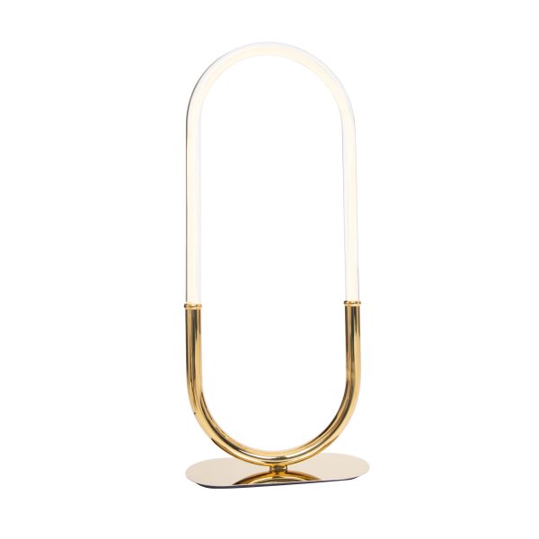 Ledowa lampa stołowa Olivia - złota