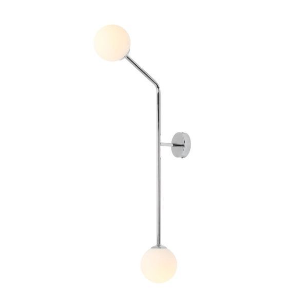 Kinkiet / lampa sufitowa Pure Vertical - chrom, szklane kule