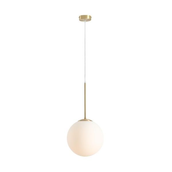 Elegancka lampa wisząca Bosso -  mosiądz, 30cm