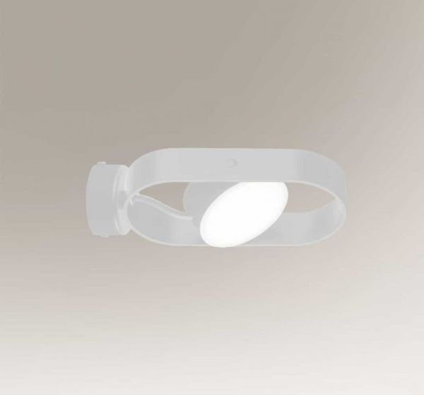 Biały kinkiet Furoku - LED, regulowany