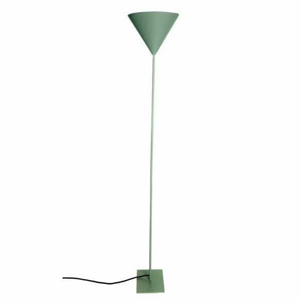 Lampa podłogowa Konko - zielona, stożek
