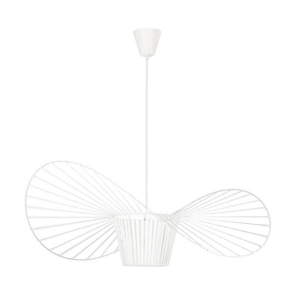 Nowoczesna lampa wisząca Sombrero - biała, 80cm