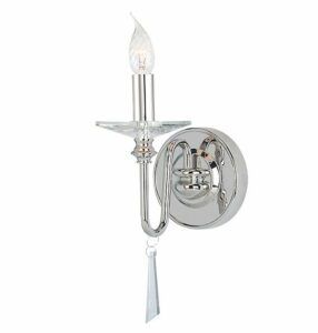 Stylowy kinkiet Clara - Ardant Decor - srebrny