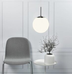 Lampa wisząca Cafe 30 - Nordlux - biały, szklany klosz