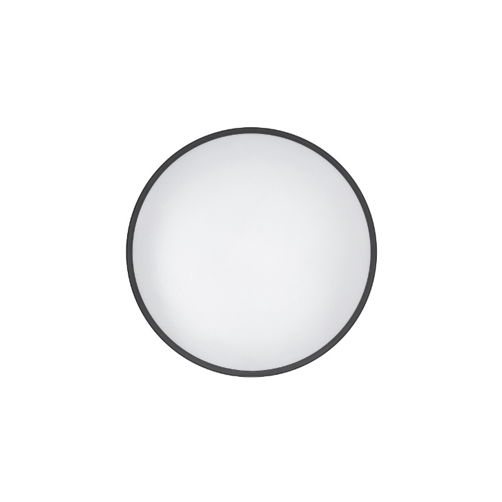 Czarny plafon łazienkowy Agnes Round PRO S 38,5cm - LED, 4000K, IP44