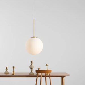 Elegancka lampa wisząca Bosso 30 -  mosiądz