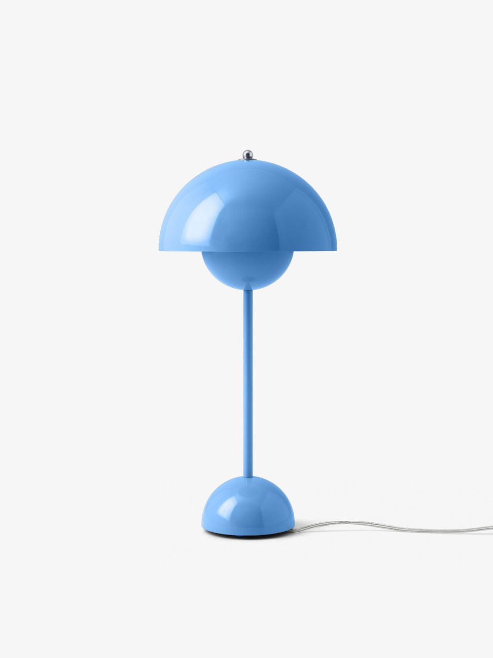 Lampa niebieska stołowa z kablem