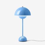 Lampa stołowa niebieska na kablu