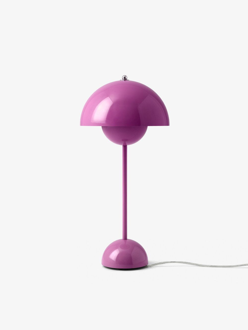 Lampa stołowa fioletowa z kablem
