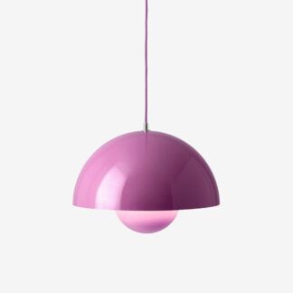 Lampa mocno różowa wisząca