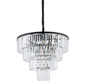 Duża lampa wisząca Cristal - kryształowy klosz, glomour