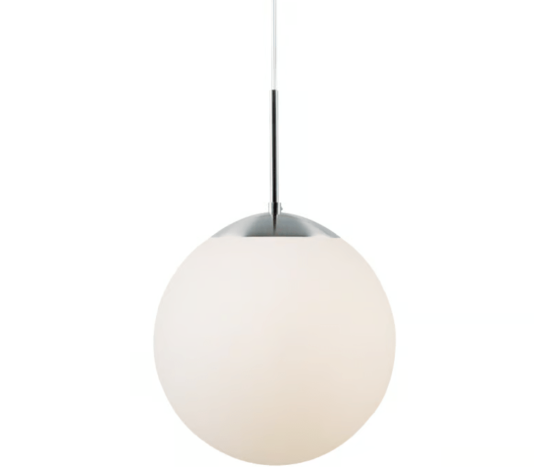 Biała szklana lampa wisząca - Cafe 15 Nordlux