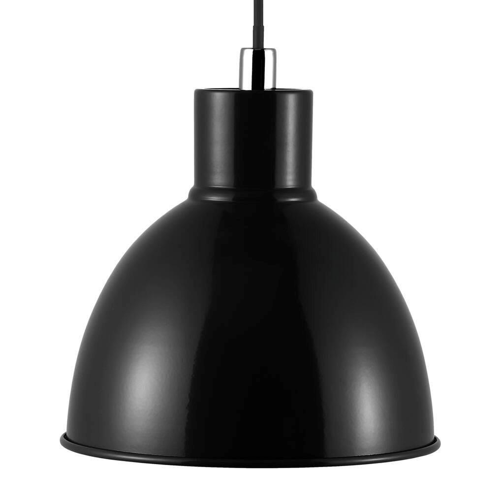 Nowoczesna lampa wisząca Pop Maxi - Nordlux - czarny klosz, metalowa
